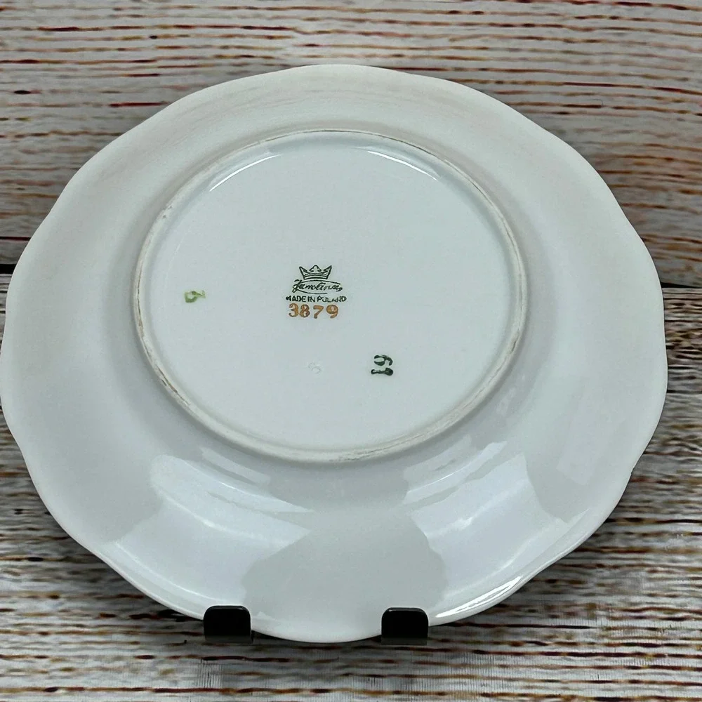 Favolina Karolina Jarolina Poland 3879 Bread Dessert Silver Scalloped‎ Floral 8
